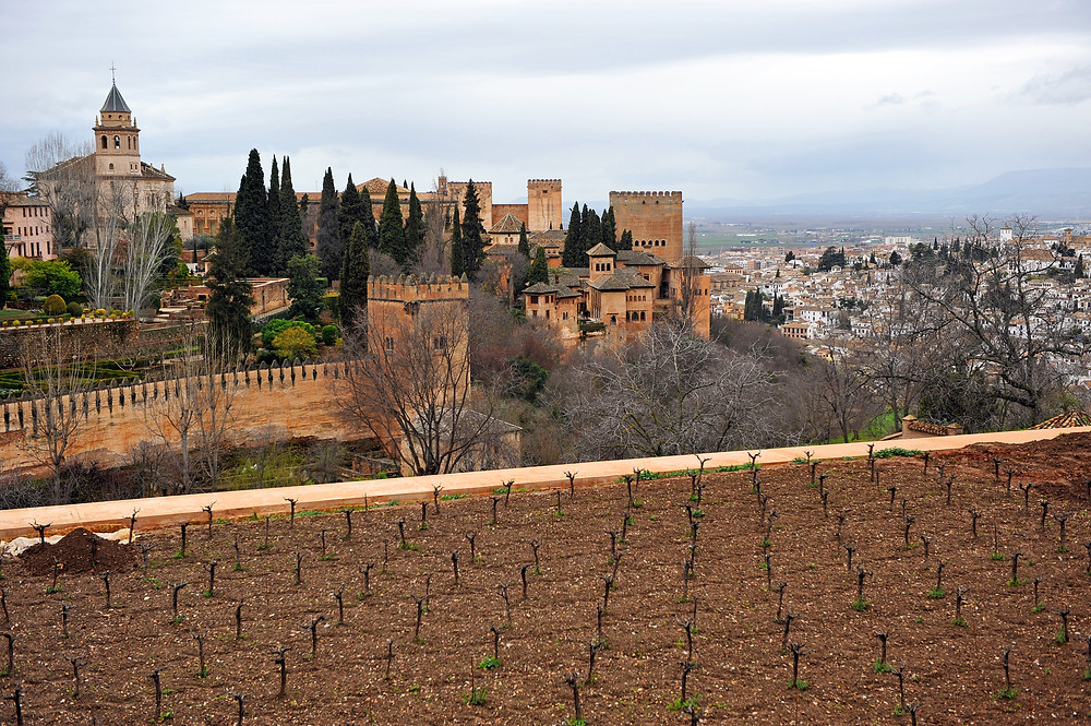 the Alhambra palace complex in Granda Spain