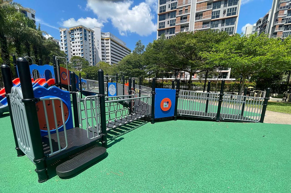 Figure 7: Ramps leading up to main play area