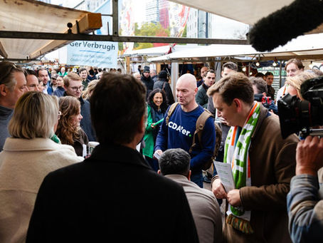 Samen met Henri Bontenbal geflyerd door Rotterdam!