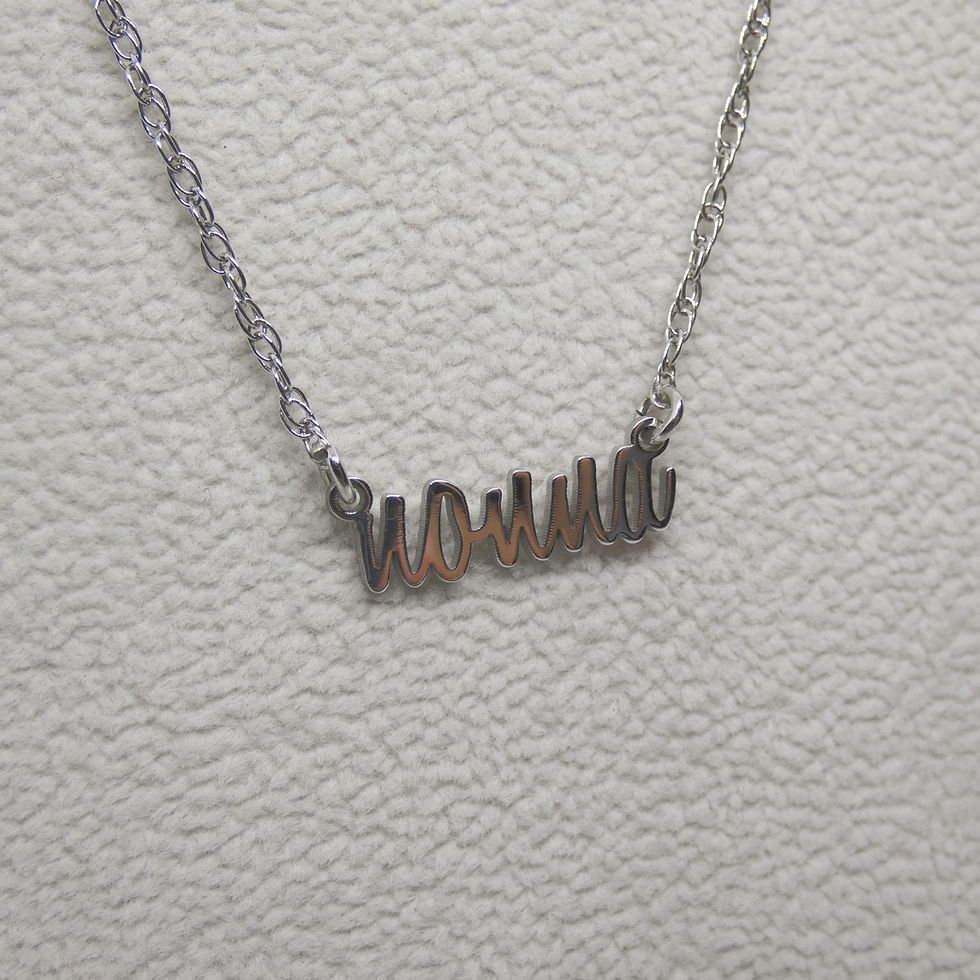 Thumbnail: Sterling Silver "Nonna" Necklace
