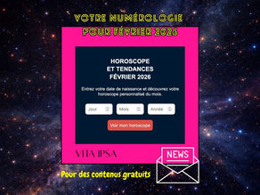 Découvrez votre horoscope personnalié de février 2026 avec le calculateur de numérologie gratuit