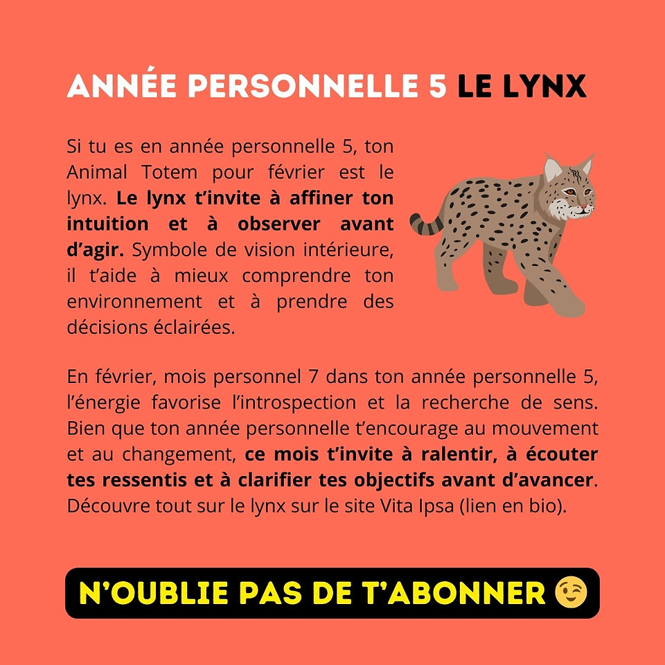 Animal Totem de février 2025 - quel est ton Totem ?