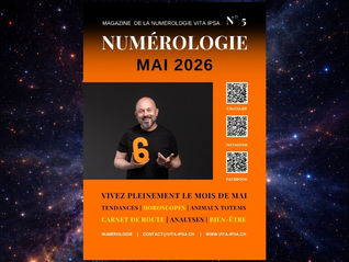 Mon mois de mai 2026 expliqué dans le magazine de la numérologie.