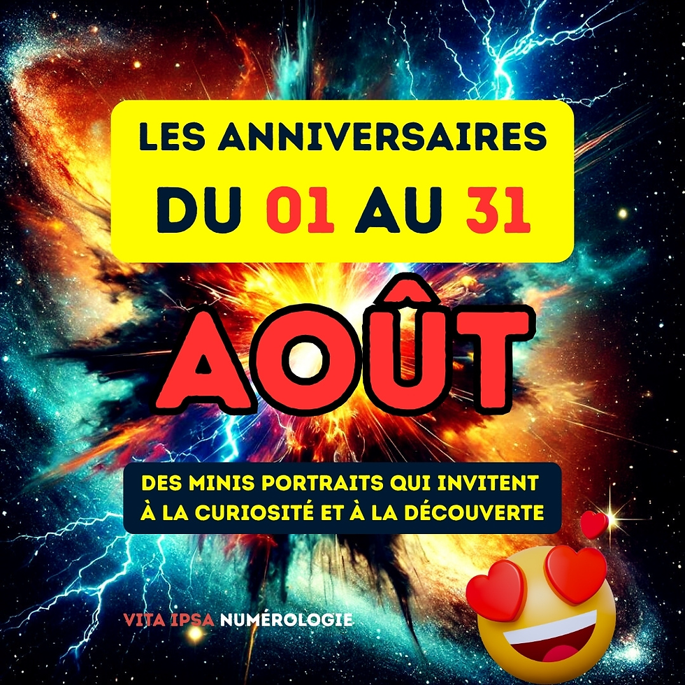 Vita Ipsa Numéroloige | Qualités et défauts des personnes nées en août