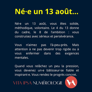 Vita Ipsa Numéroloige | Qualités et défauts des personnes nées en août