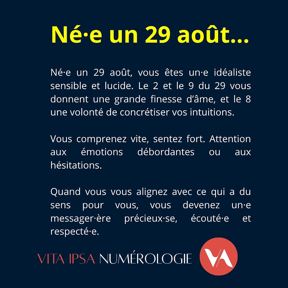 Vita Ipsa Numéroloige | Qualités et défauts des personnes nées en août