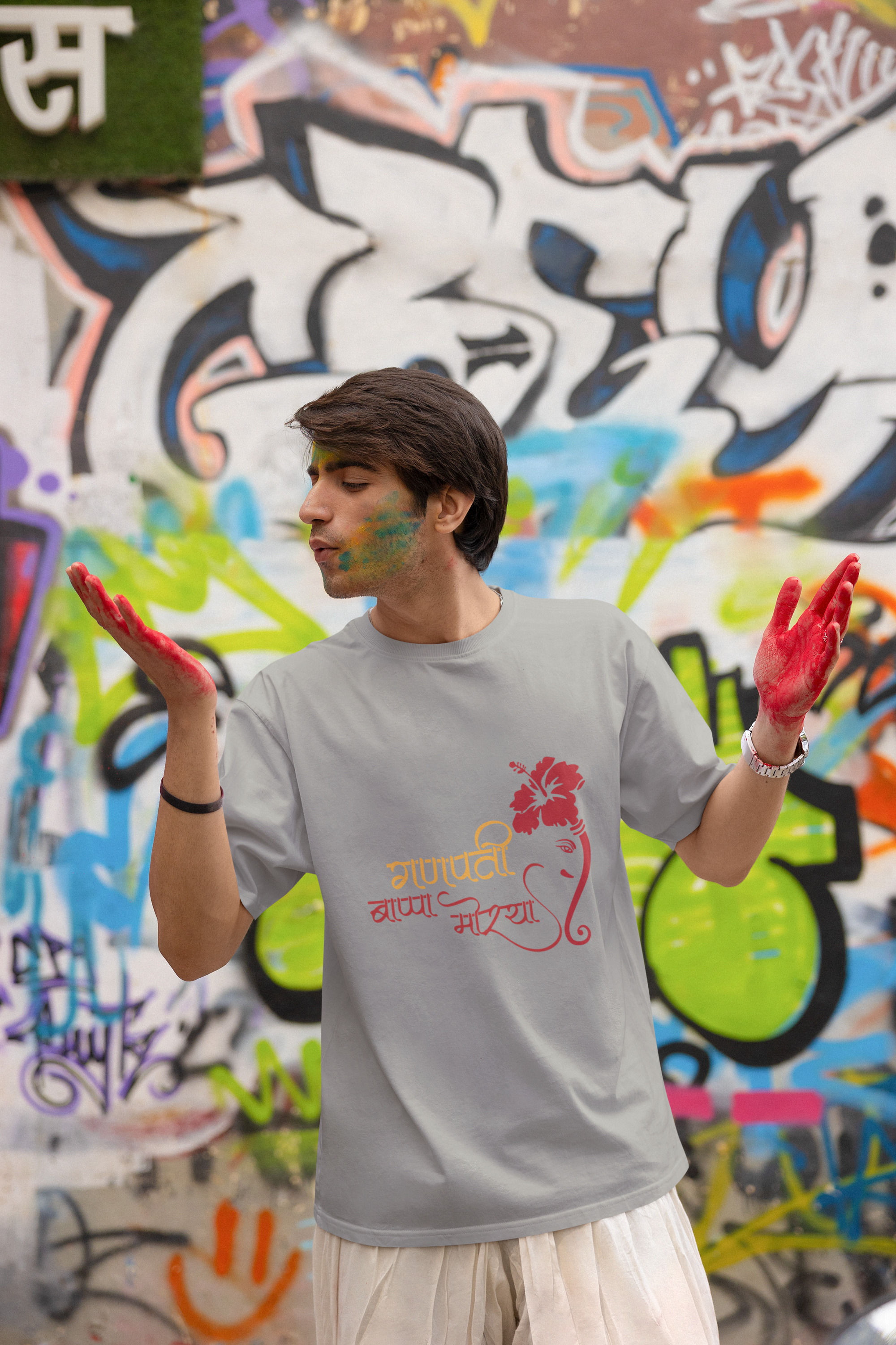 Ganpati Bappa Morya - Ganesh Chaturthi T-shirt for Men and Boys