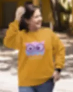 Thumbnail: Proud Geek Girls Sweatshirt-orange