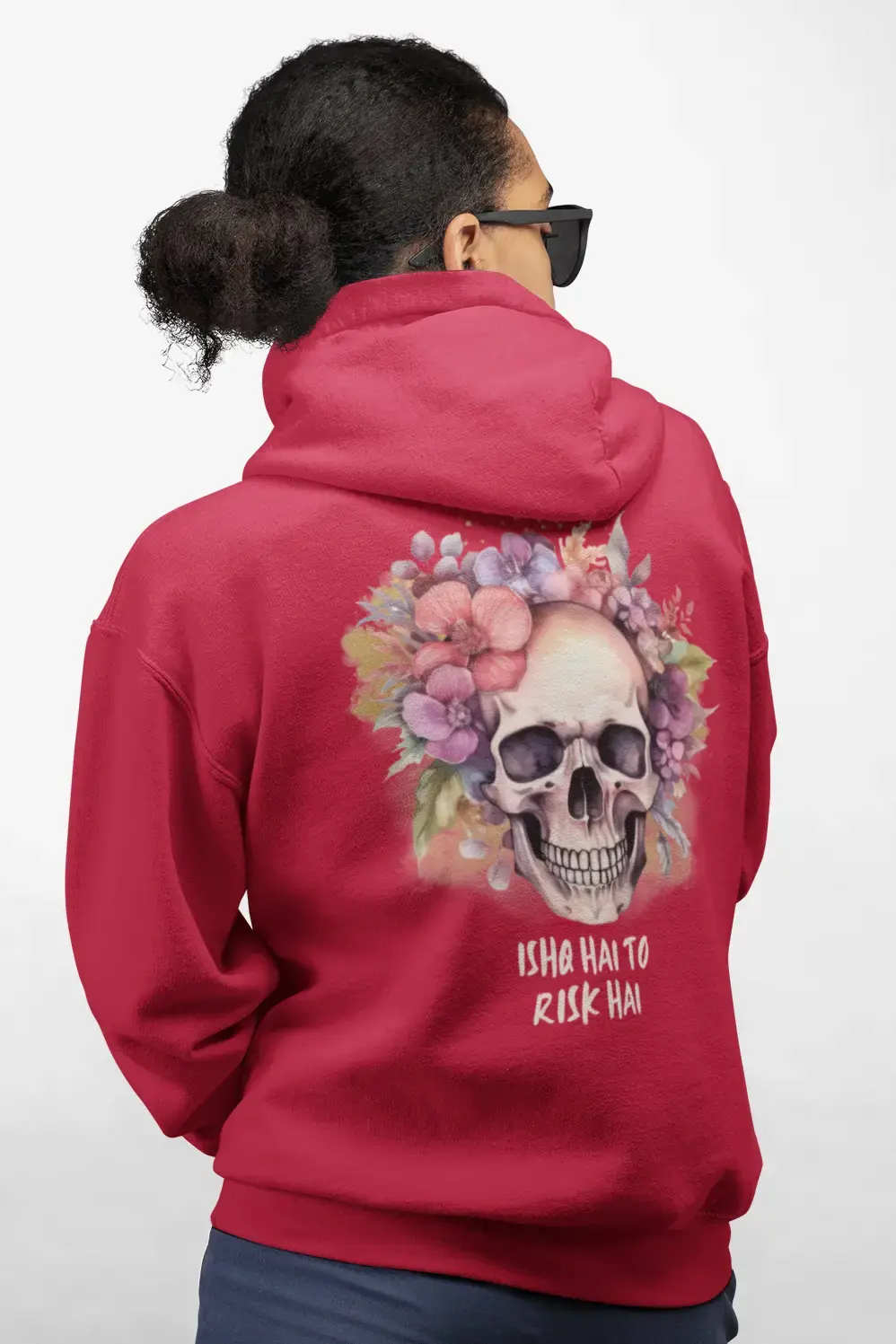Ishq hai to Risk hai Hooded Sweatshirt for Women