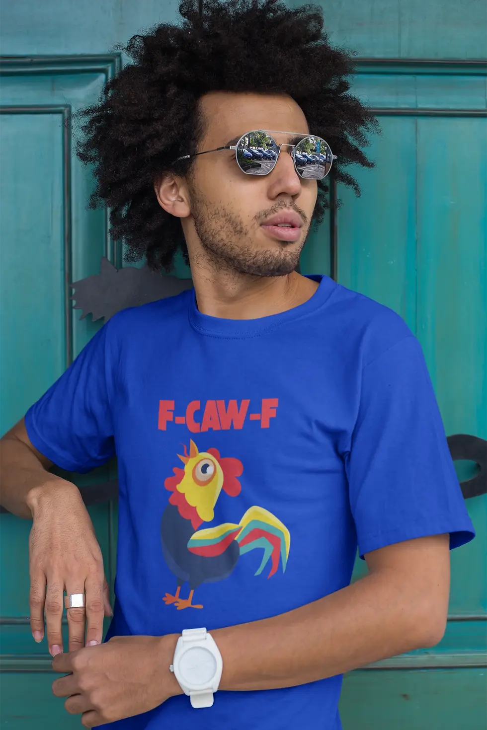Thumbnail: F*ck off t-shirt for men-blue
