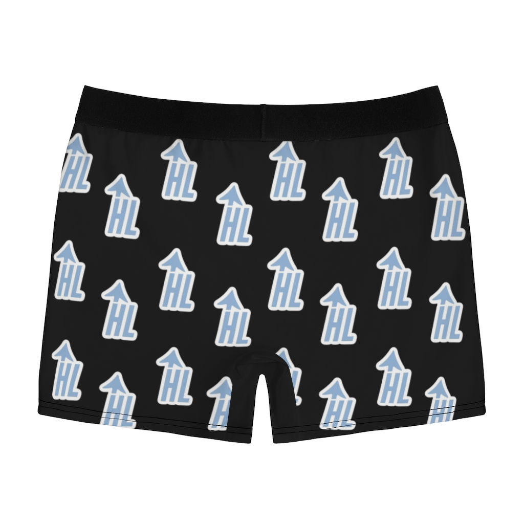 HL Light Blue All Over Print Men's Boxer Briefs