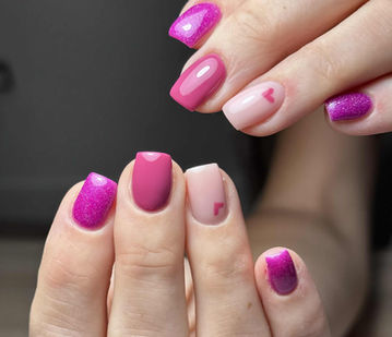 pink nail art westhoughton
