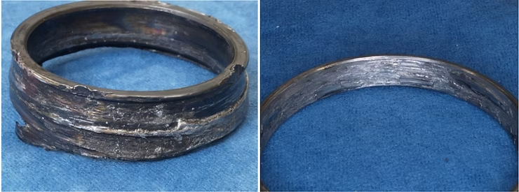 The outboard bearing from the wheel assembly (© ATSB)