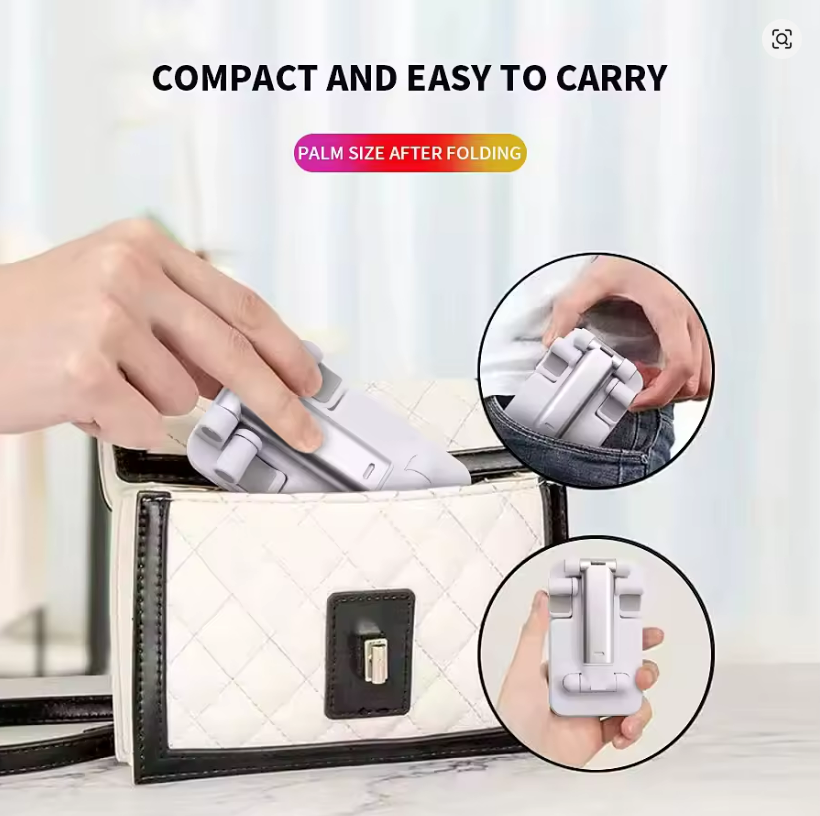 Miniatura: Suporte de Mesa Dobrável para Celular e Tablet Ajustável Universal