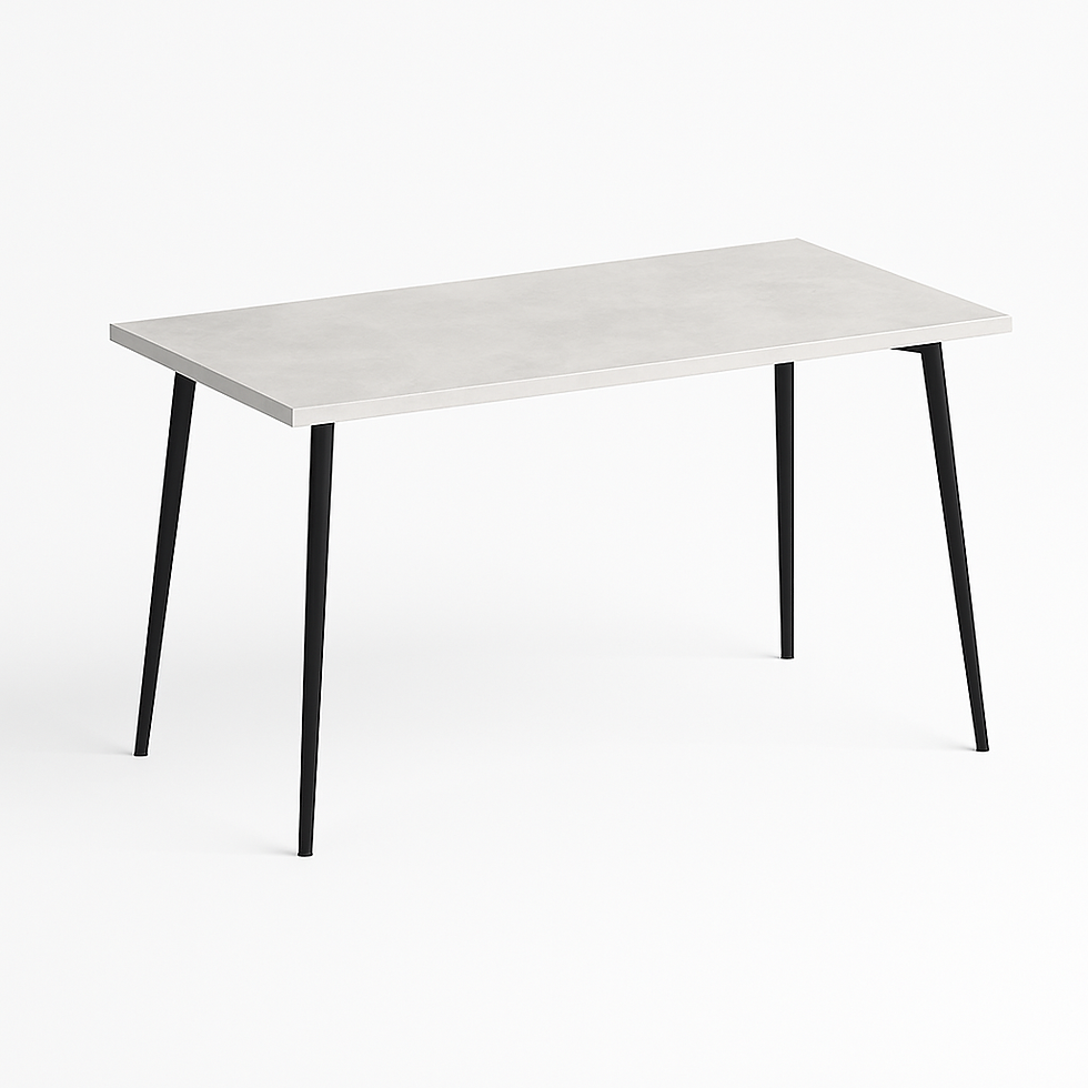 Storm White | Office Table | Y Slim Legs | Sleek Straight Top