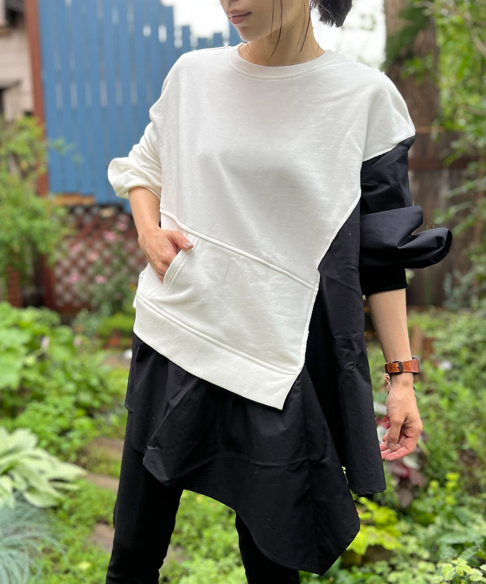 サムネイル： Color block design sweatshirts【ZOZOTOWN別注】