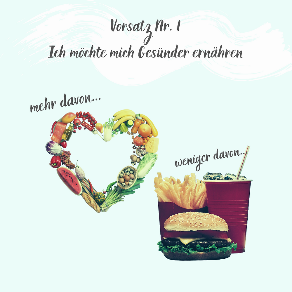 Der Klassiker unter den guten Neujahrs-Vorsätzen - eine gesündere Ernährung. Es bleibt dann bei einem guten Vorsatz, wenn Du es nicht konkret für Dich definierst.