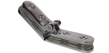 Chapeta bisagra 25*30 vidrio a vidrio - 45º