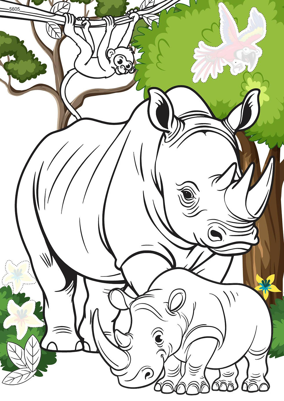 Thumbnail: 5605 Color, Cut and Stick - Safari Fun Day! -- With Stickers