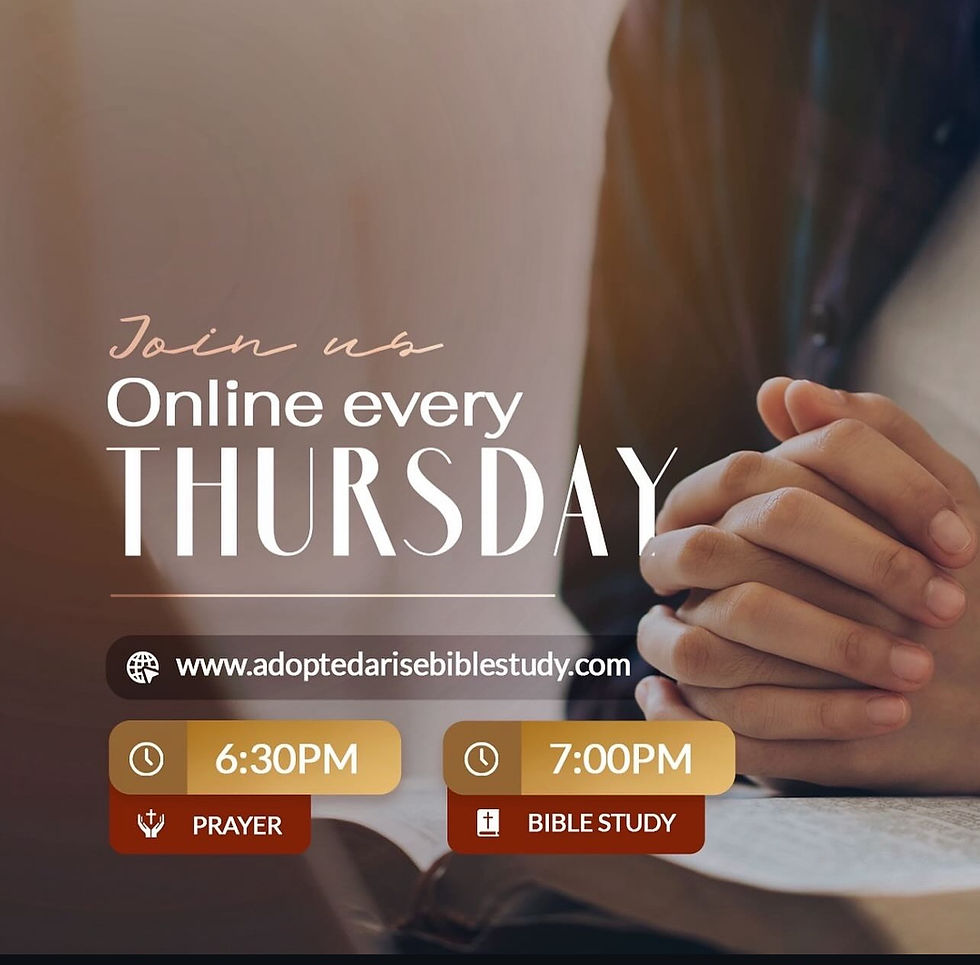 Come grow and learn THE Holy God of the Bible as we seek God and His transforming power