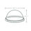 Thumbnail: Dimensions for VEGWARE 96-SERIES PLA DOME LID, NO HOLE