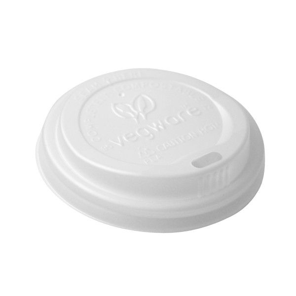 VEGWARE 72-SERIES CPLA WHITE HOT CUP LID