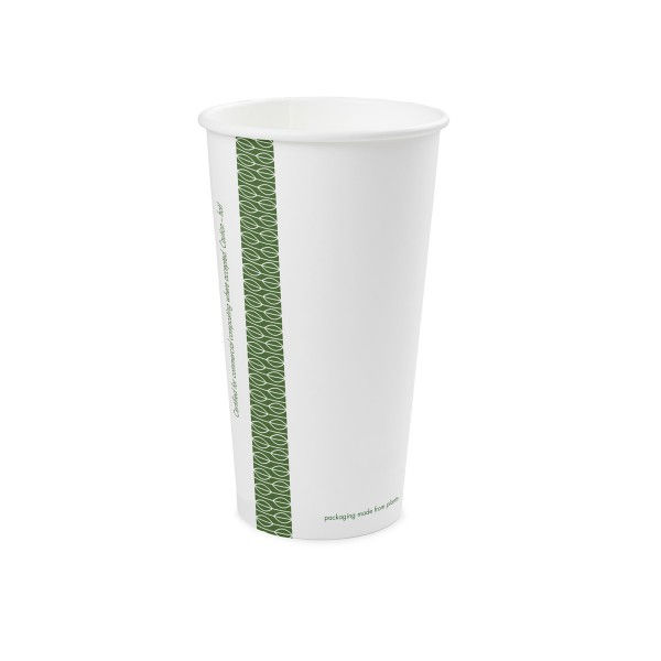 VEGWARE 20OZ WHITE SINGLE WALL HOT CUP