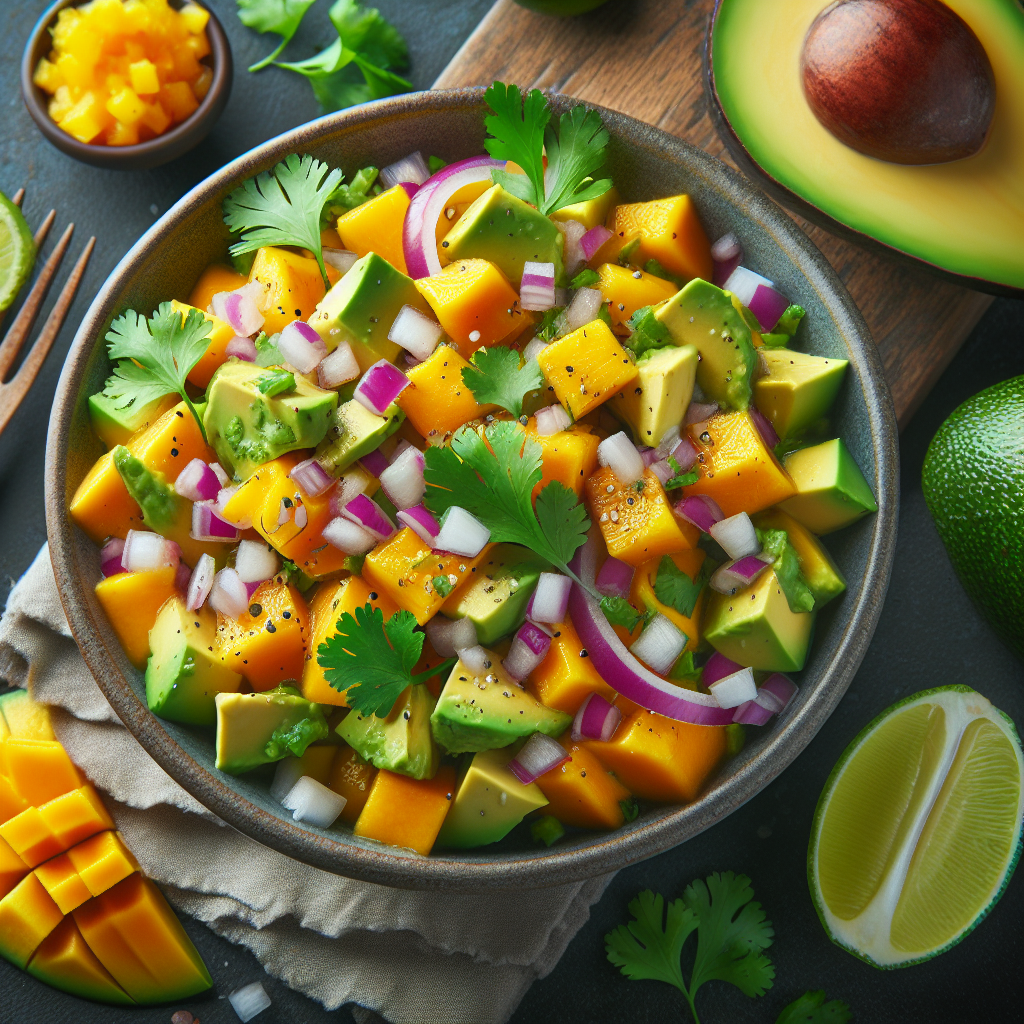 Colorful Mango Avocado Salsa