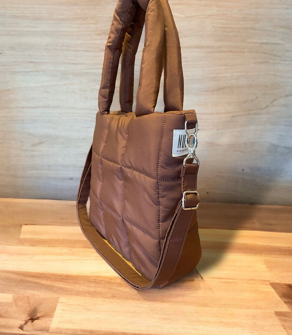 Thumbnail: Chestnut Quadrato Puffer Bag