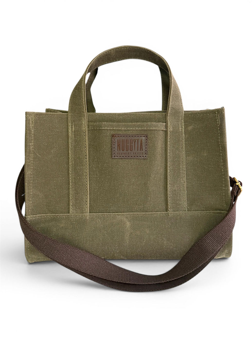Küçük resim: ToteBag Mumlu Kanvas Çanta - Haki
