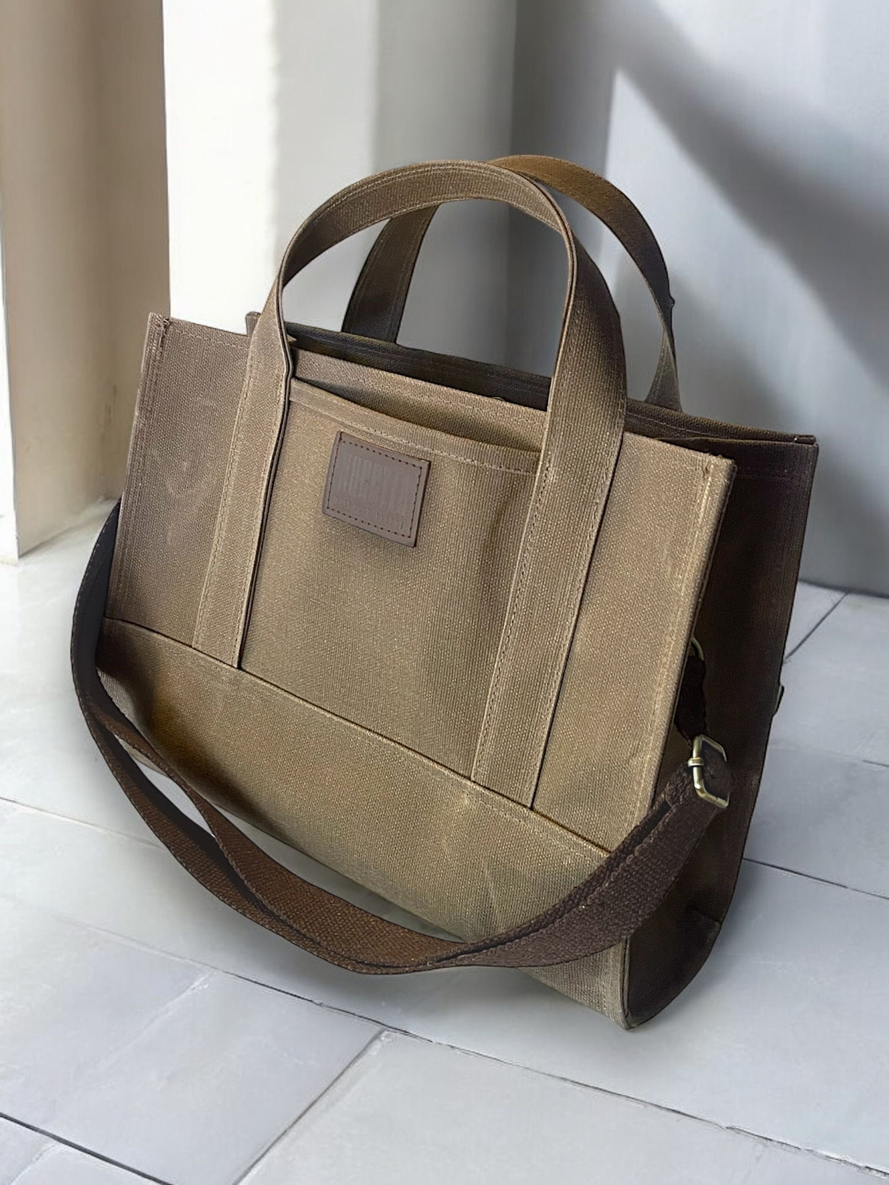 ToteBag Mumlu Kanvas Çanta - Vizon