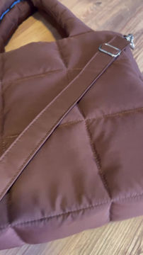 Thumbnail: Chestnut Quadrato Puffer Bag