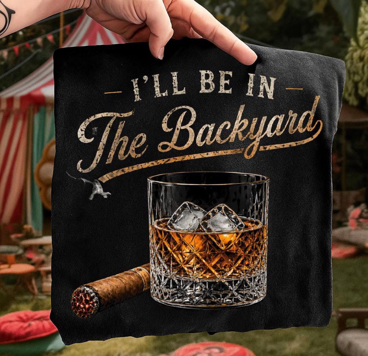 Bella Canvas Adult Tees Backyard Bourbon