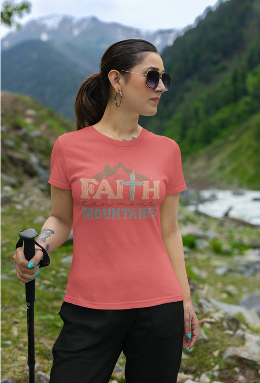 Thumbnail: Gildan Unisex Softstyle Tee Faith Can Move Mountains