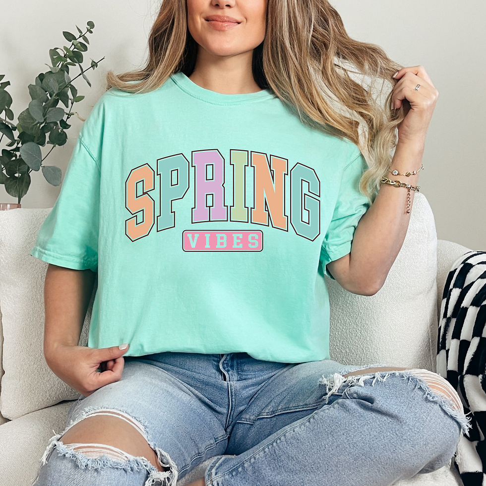 Thumbnail: Comfort Colors Tee... Spring Vibes