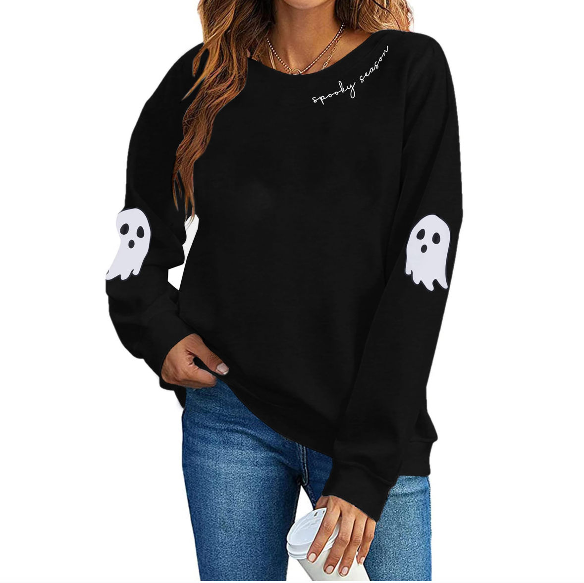 Fleece Pullover Sweatshirt Spooky Season