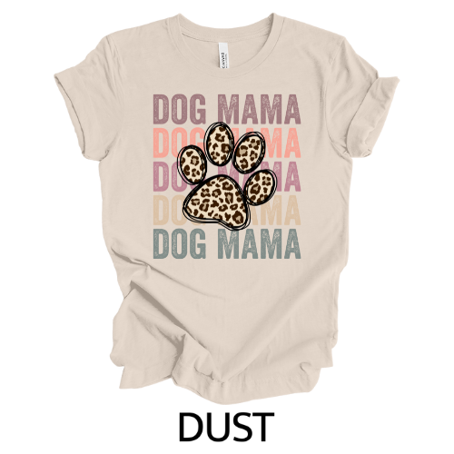 Thumbnail: Bella Canvas Adult Tees Dog Mama Stacked