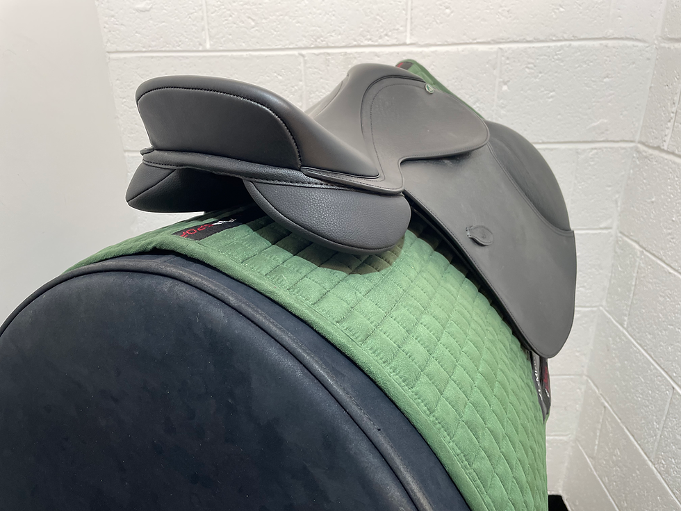 Thumbnail: NEW ARENA PONY JUMP 16" ADJUSTABLE BLACK SADDLE