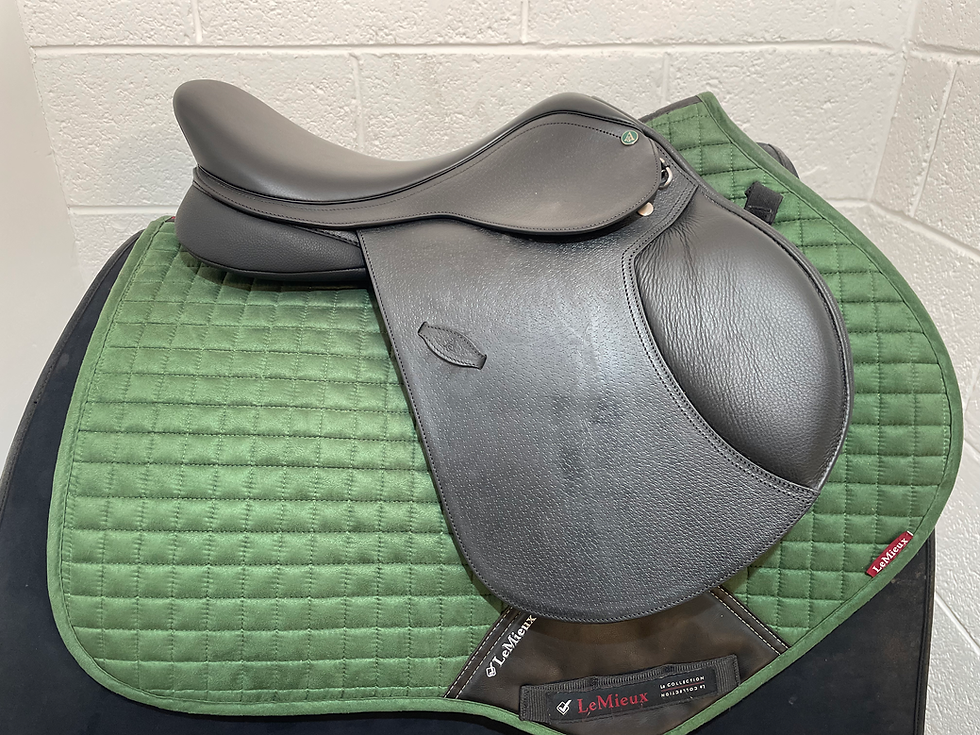 Thumbnail: NEW ARENA PONY JUMP 16" ADJUSTABLE BLACK SADDLE