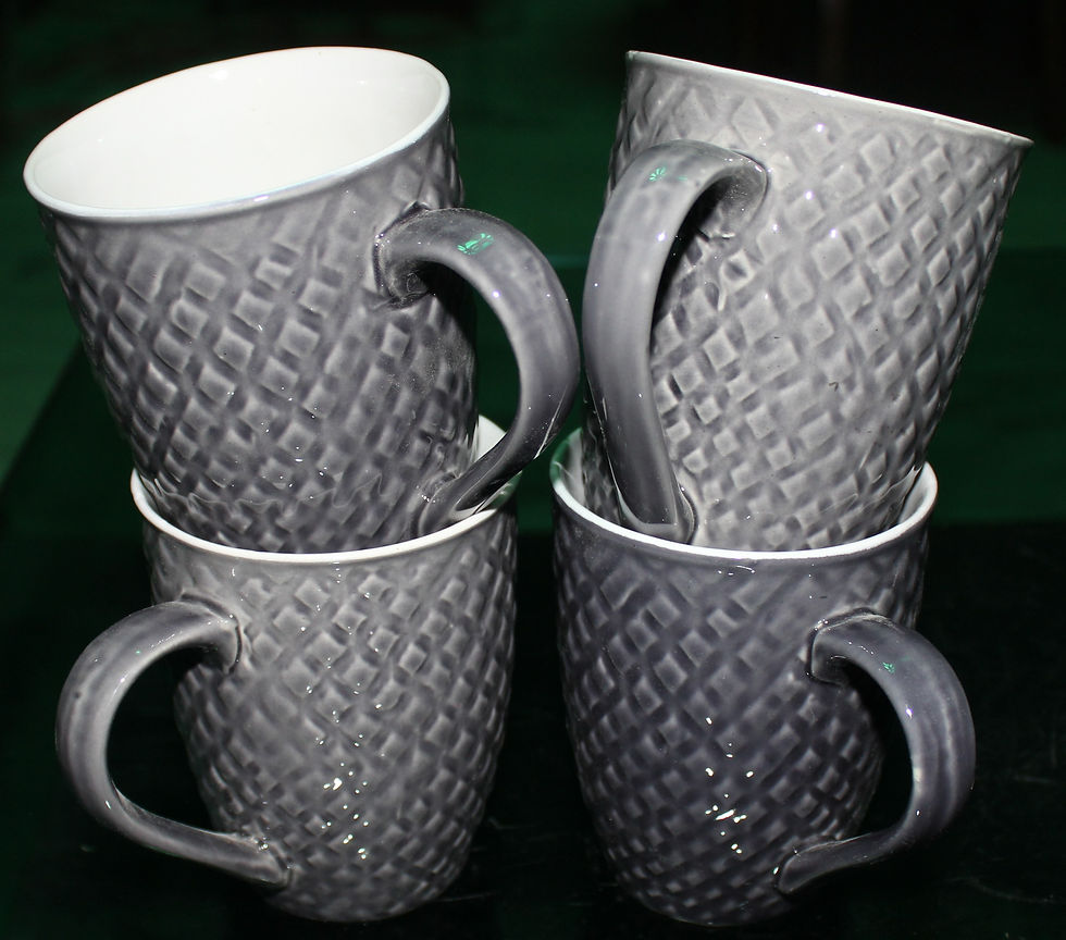 Thumbnail: Grey Soot Set Of 4 Mugs