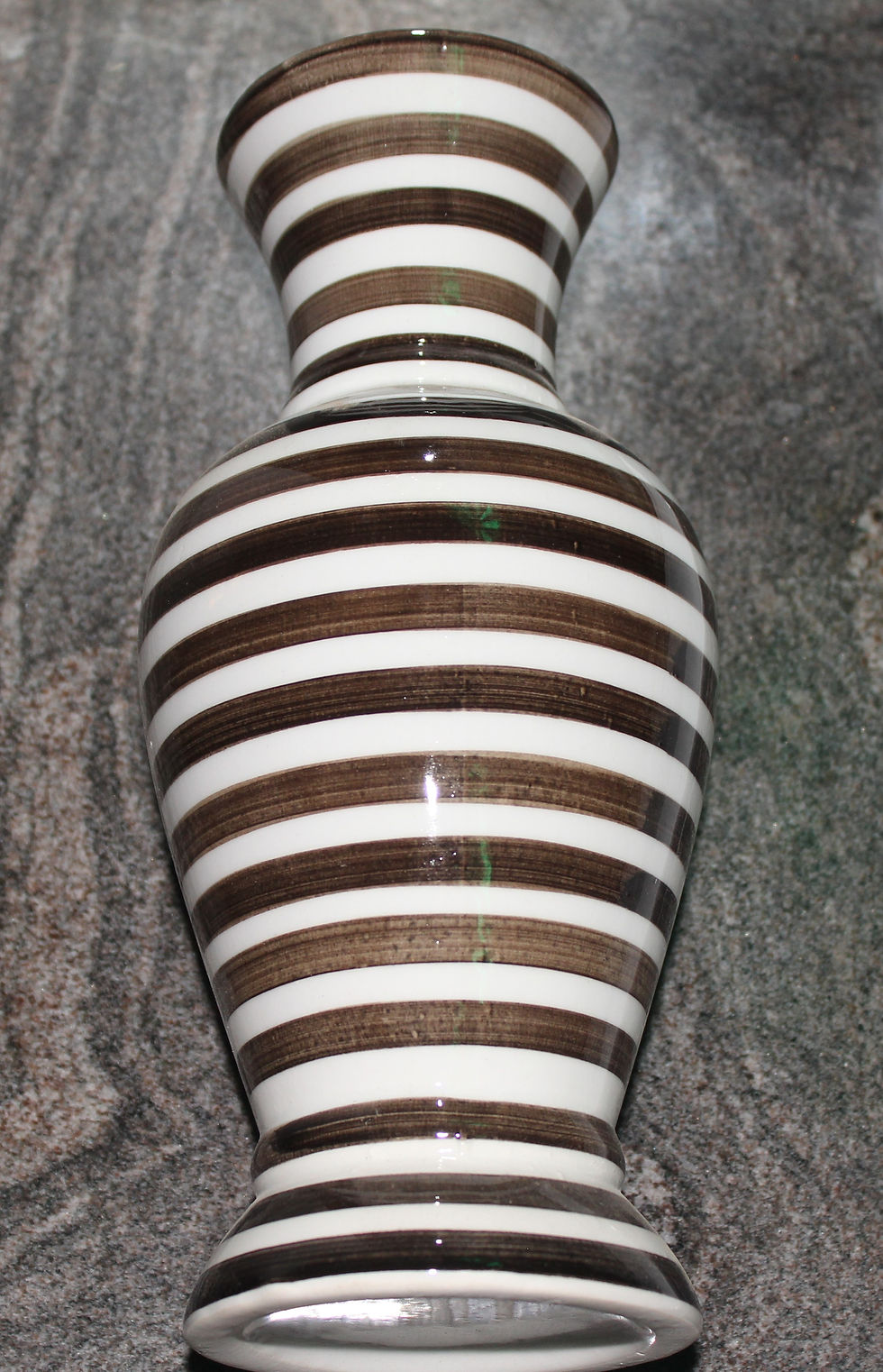 Zebra Stripes Hand Glazed flower vase.