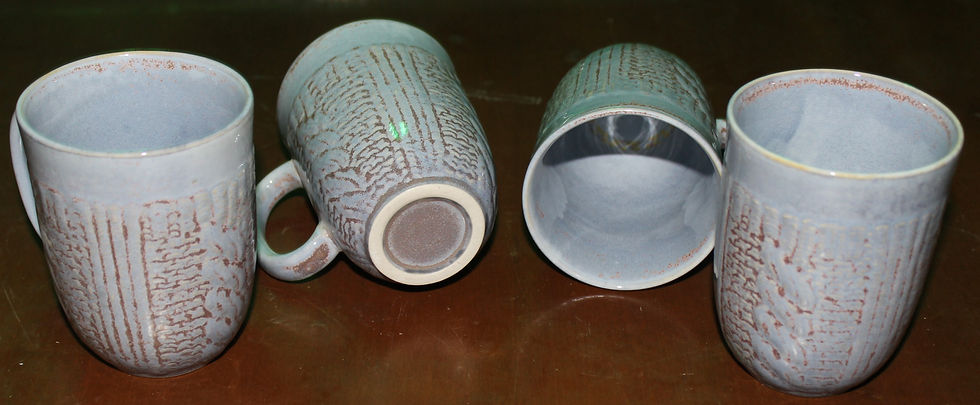 Thumbnail: Grey Sky Rust Set Of 4 Mugs