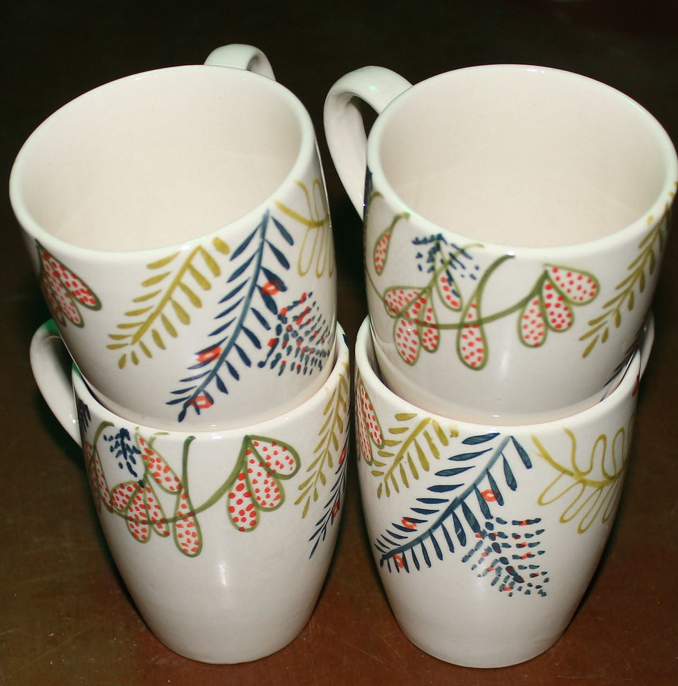 Thumbnail: Leafy Flower 16 Piece Breakfast set