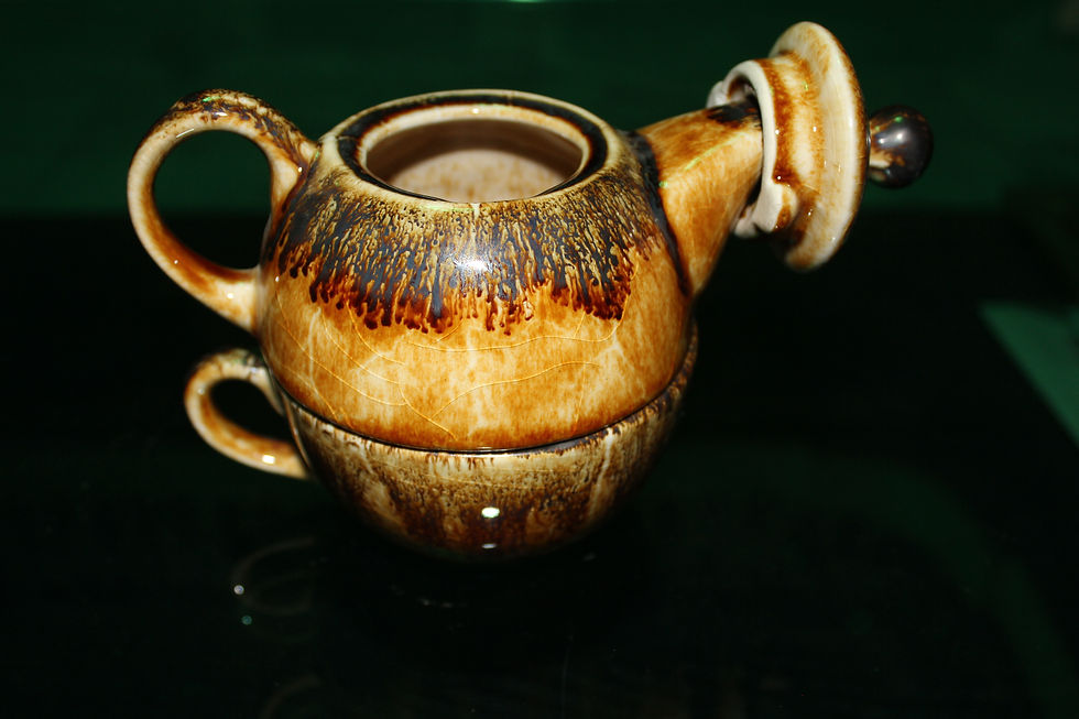 Thumbnail: Antique Glaze 2 Piece Kettle Set