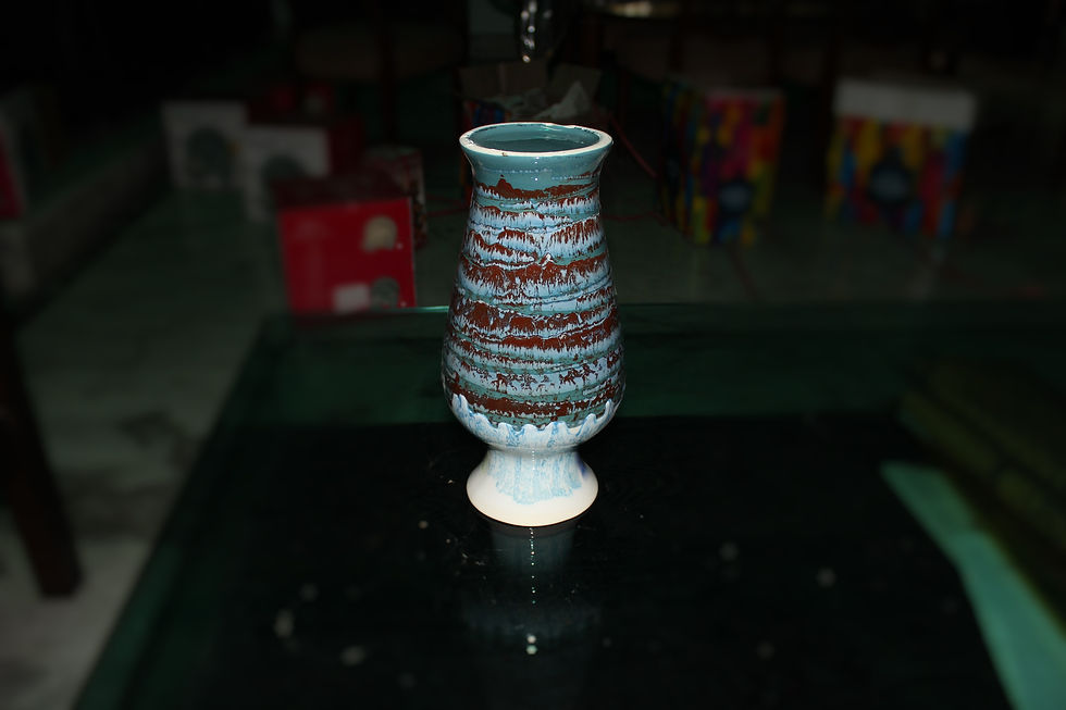 Thumbnail: Blue Sky Hand Glazed Flower Vase