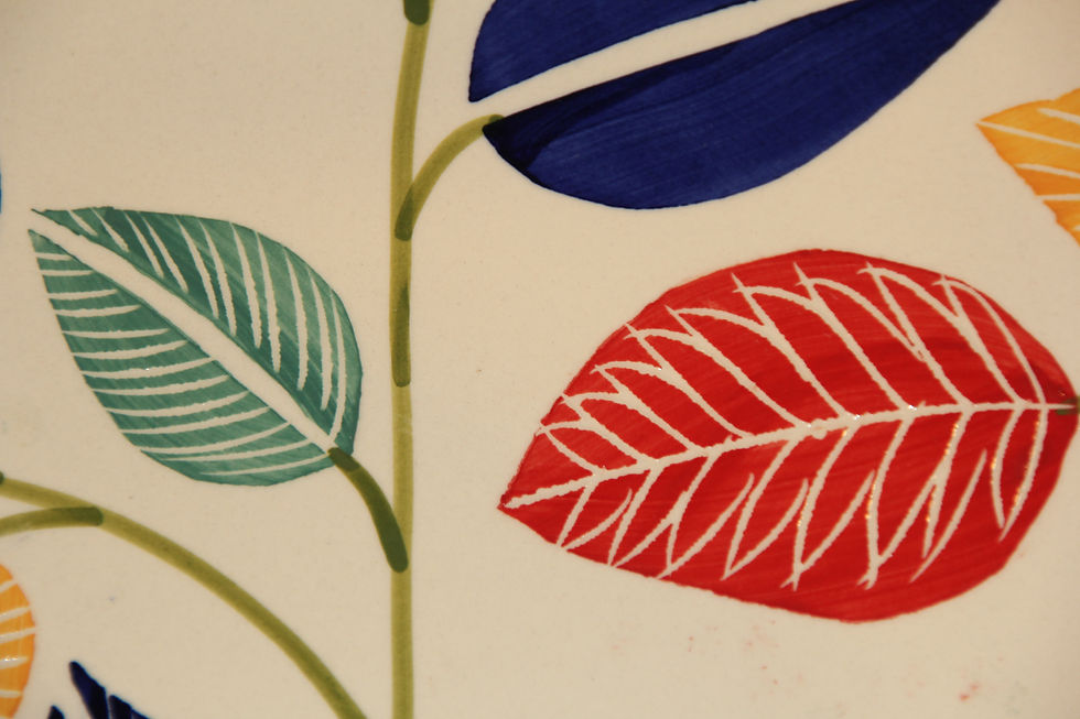Thumbnail: Spring Leaves 10 inch Full Plate 2 Pieces