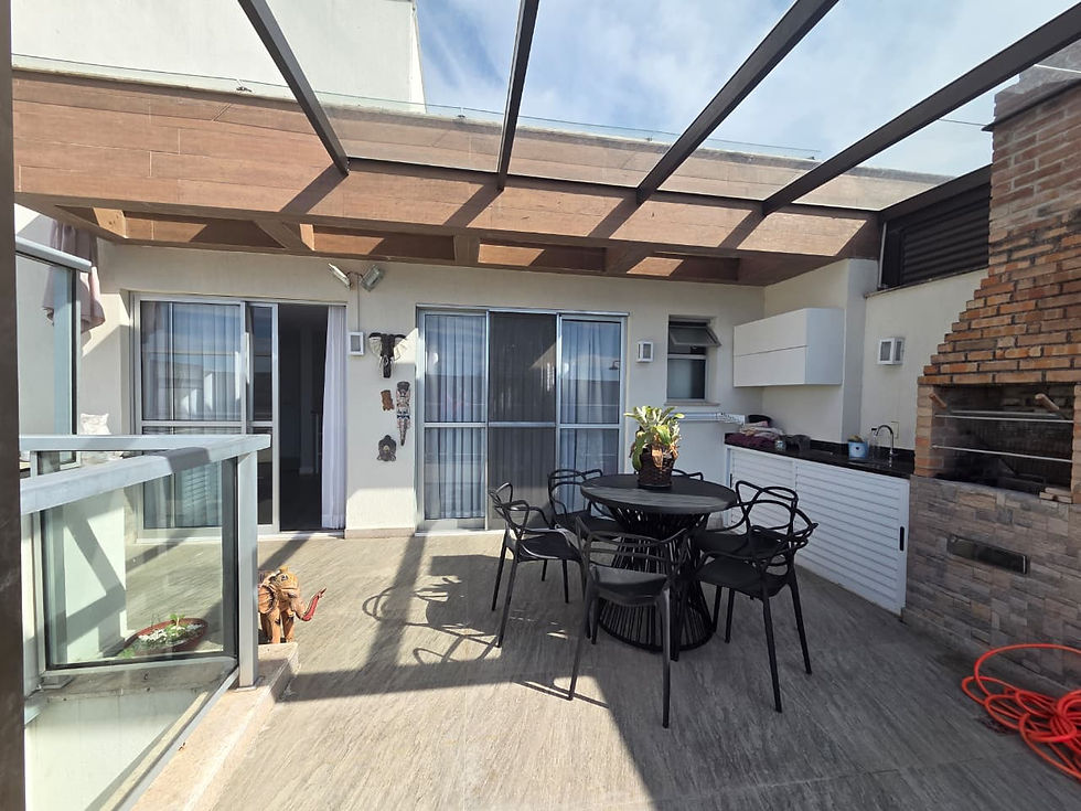 1 TERRAÇO GOURMET COM CHURRASQUEIRA E BANCADA DE PIA
