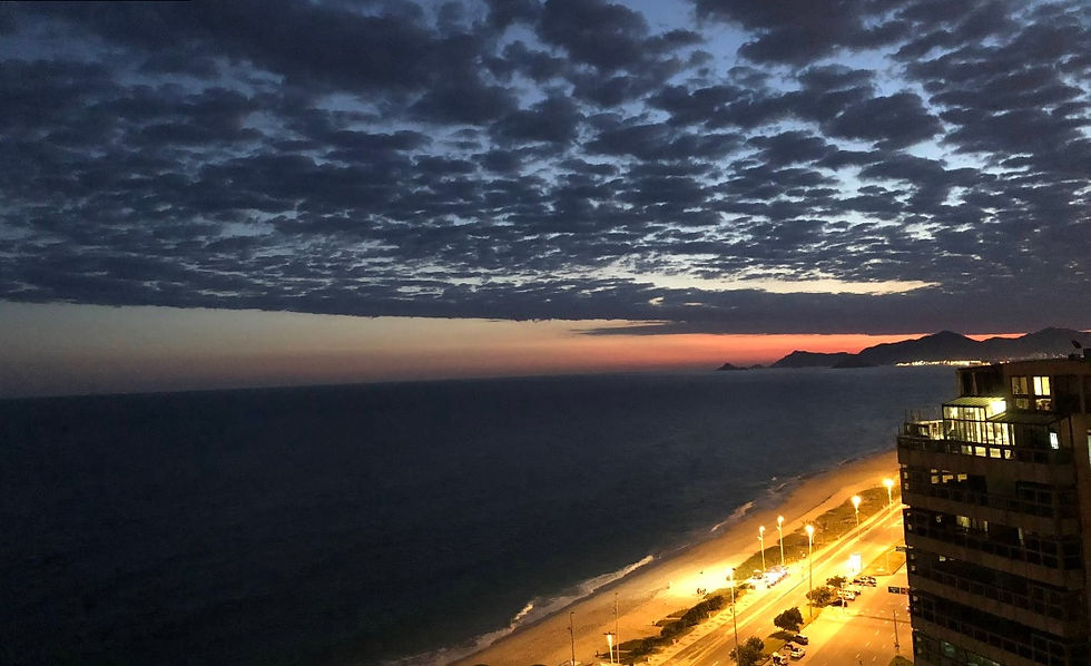 4 Vista mar do entardecer