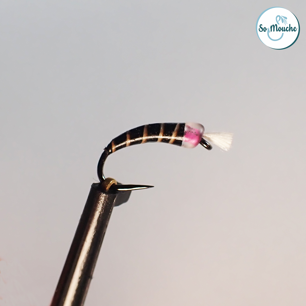 Chiro noir perle rose toupet