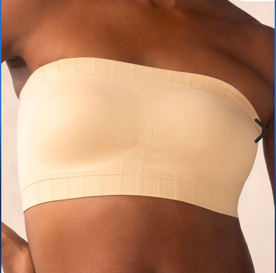 True Kind Convertible Tube Bra size XL, beige